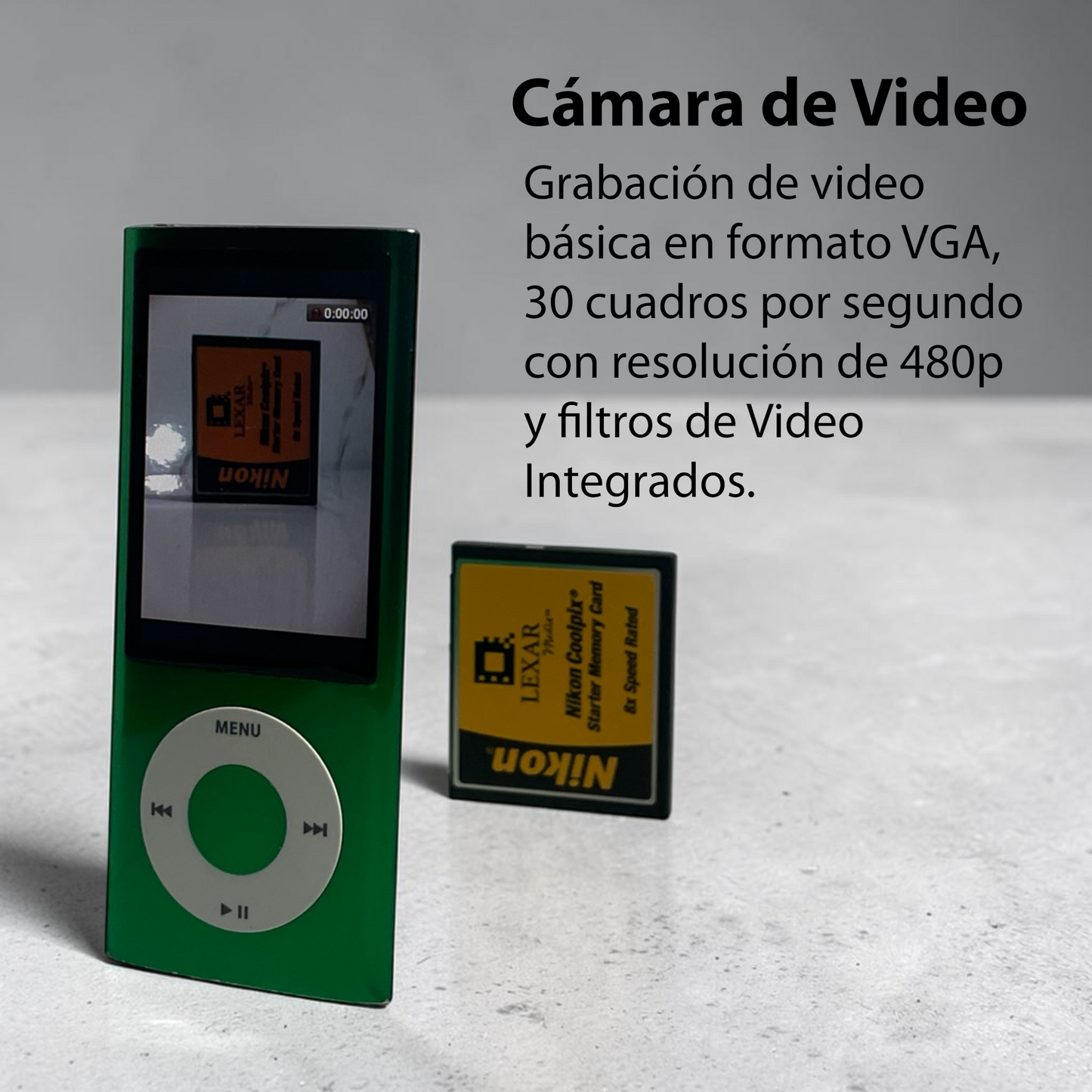 iPod Nano 5ª Generación Reacondicionado con Batería Nueva (Color Verde)