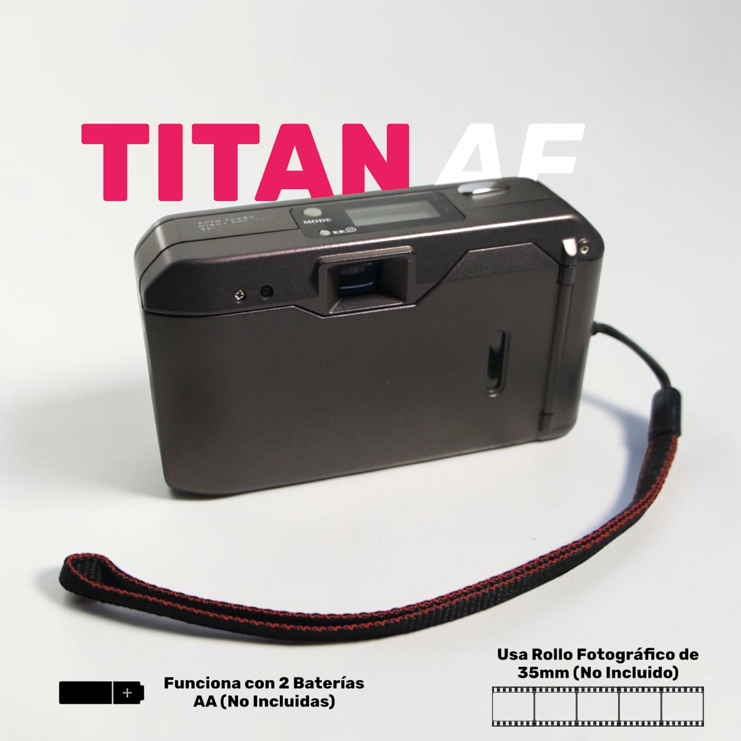 Cámara Analógica Retro VANTA TITAN AF 🎞️📷 | 35mm Auto Focus | Estilo Vintage Y2K