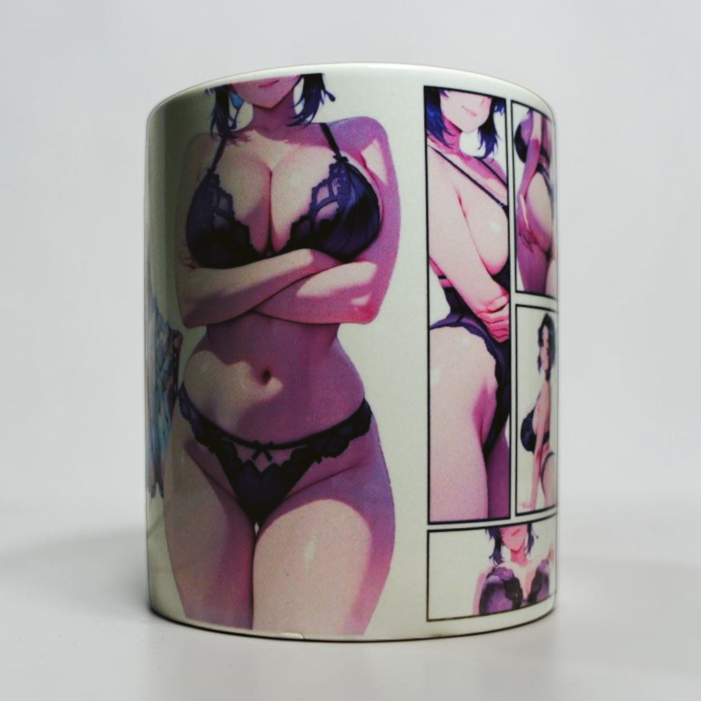 Set 4 Tazas 11oz Demon Slayer: Kimetsu no Yaiba Diseño Sexy Lingerie Girls Coleccionable