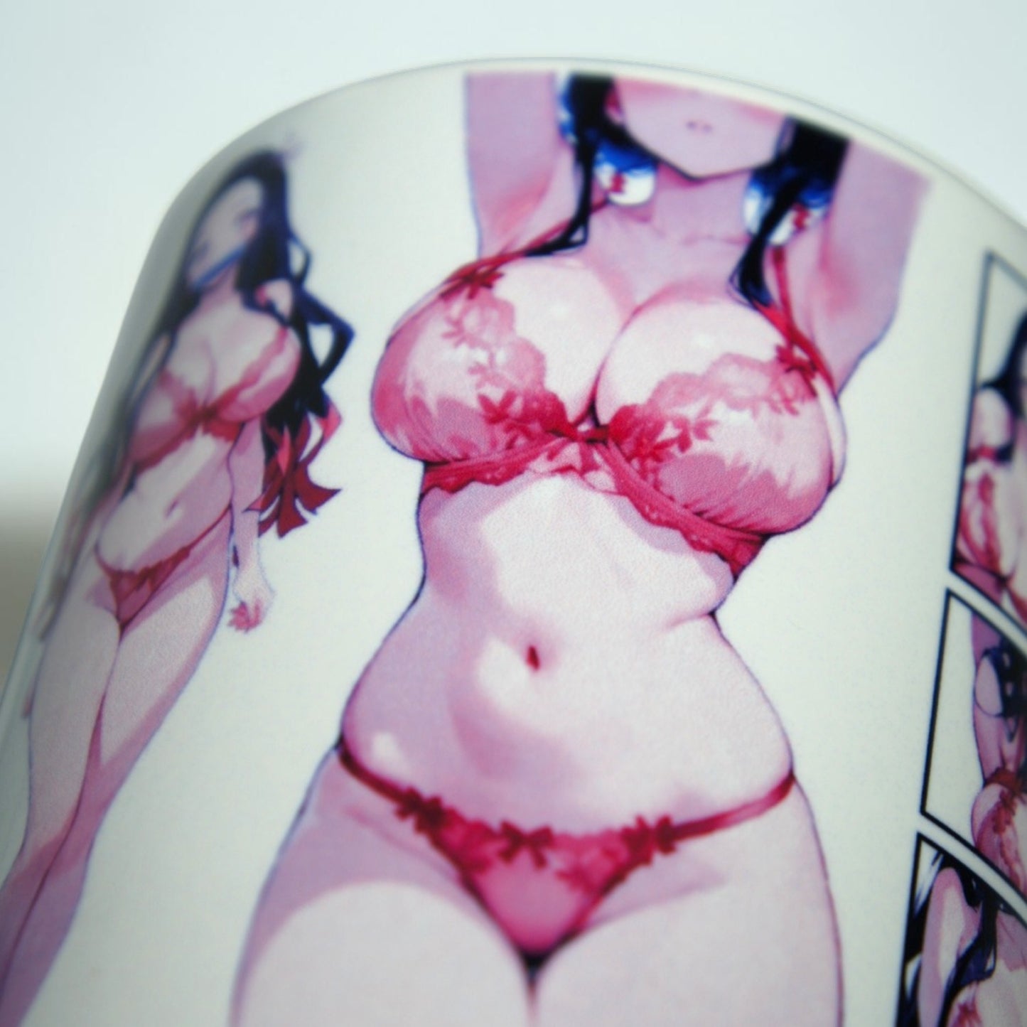 Set 4 Tazas 11oz Demon Slayer: Kimetsu no Yaiba Diseño Sexy Lingerie Girls Coleccionable