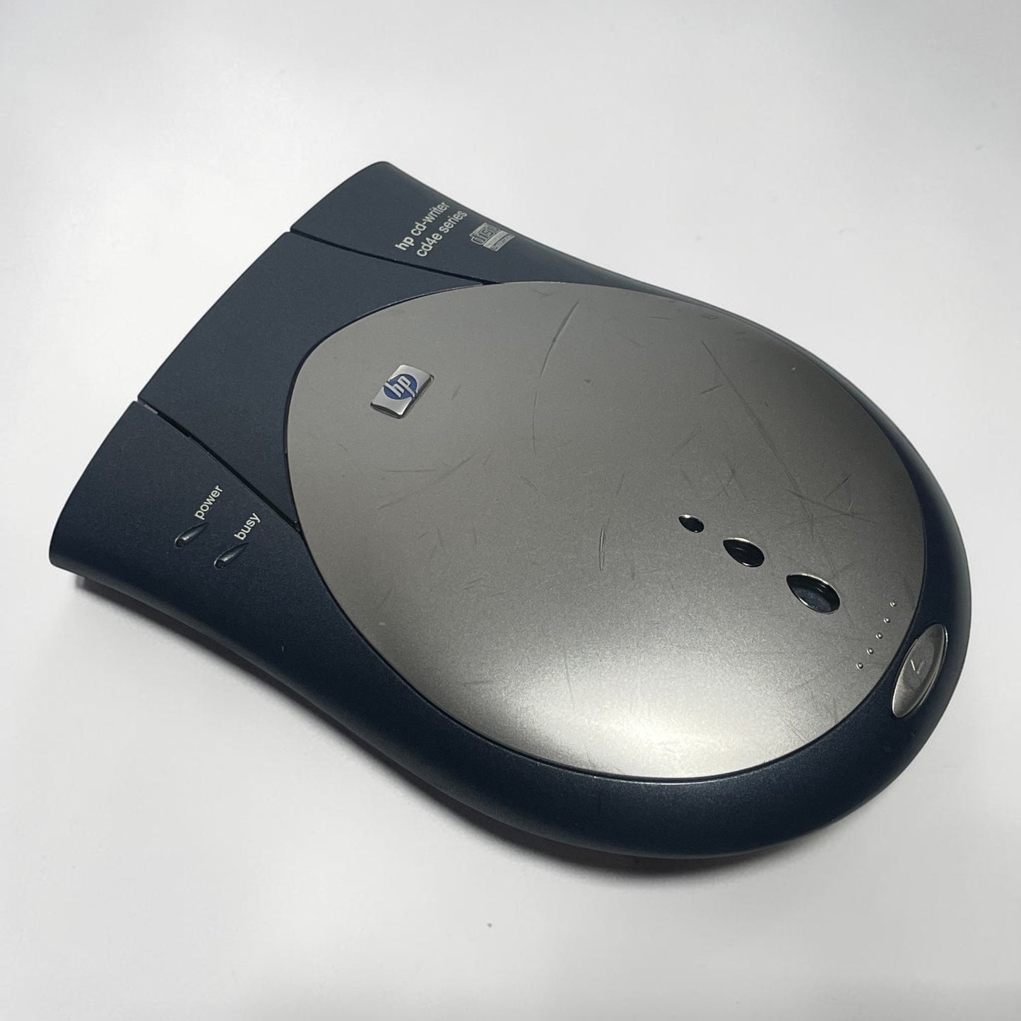 Lector / Grabador de CD-R/RW Externo USB HP CD-Writer (Serie cd4e) - Pieza de Colección Retro / Vintage Tech
