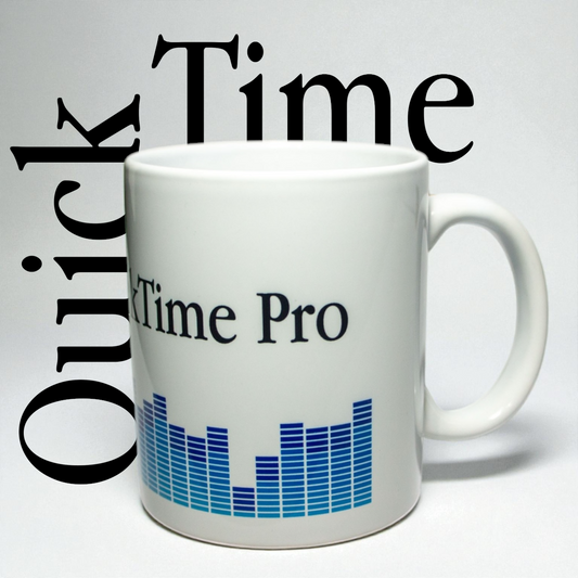 Taza QuickTime Pro 11oz Diseño Retro Apple Nostalgia Tech