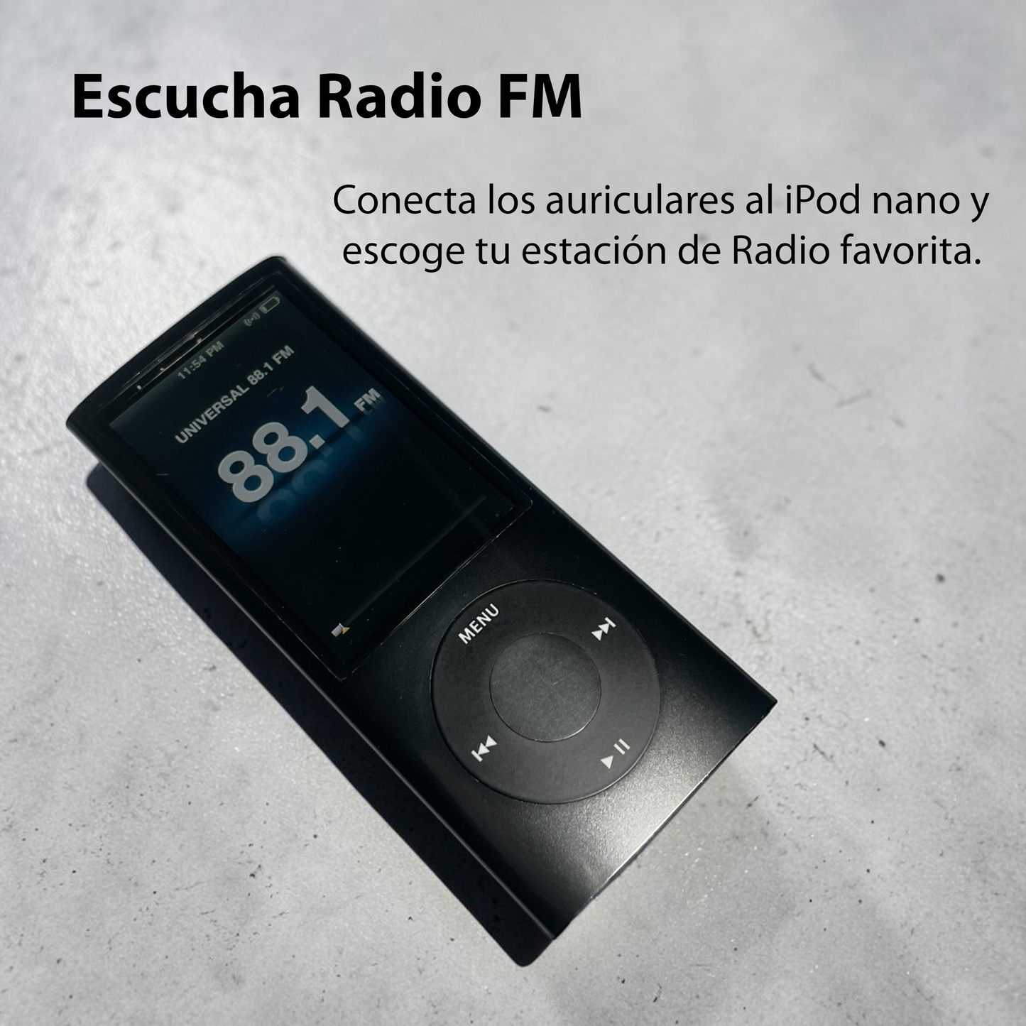 iPod Nano 5ª Generación Reacondicionado con Batería Nueva (Color Negro)